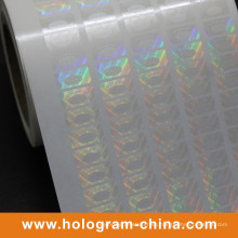 Etiqueta lisa del laser del holograma del rollo pegatina